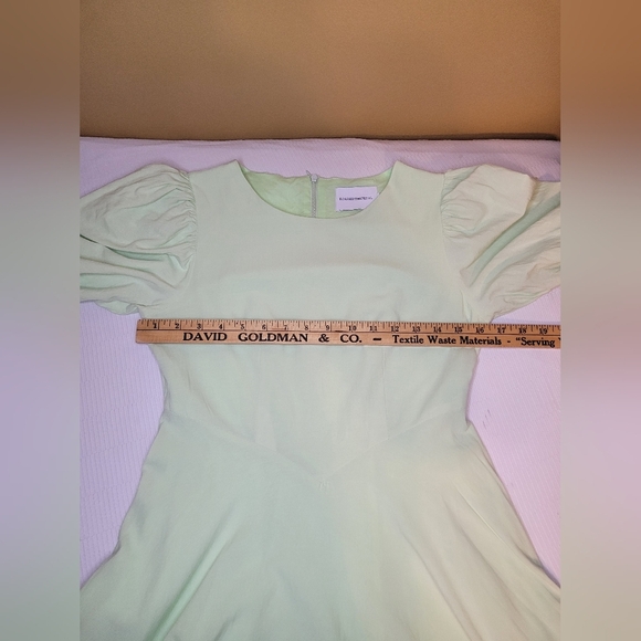 Rosesbythepetal 100% Linen Green Cottagecore Cottage Core Knee Length Dress sz S - Picture 8 of 11